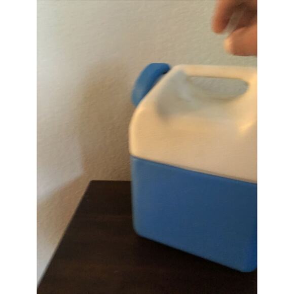 Vintage Kool Aid Drink Jug Cooler Lunchbox Blue & White - Picture 4 of 7